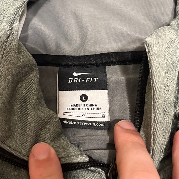 Nike Mens Sz Large "KD" Kevin Durant Gray Purple Dri-Fit Full-Zip Jacket - Picture 7 of 10